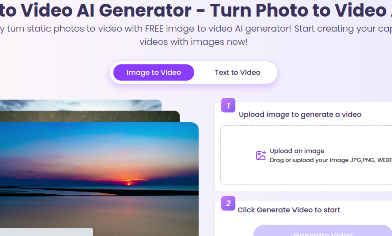 Vidnoz AI's Text-to-Video and Image-to-Video Tools